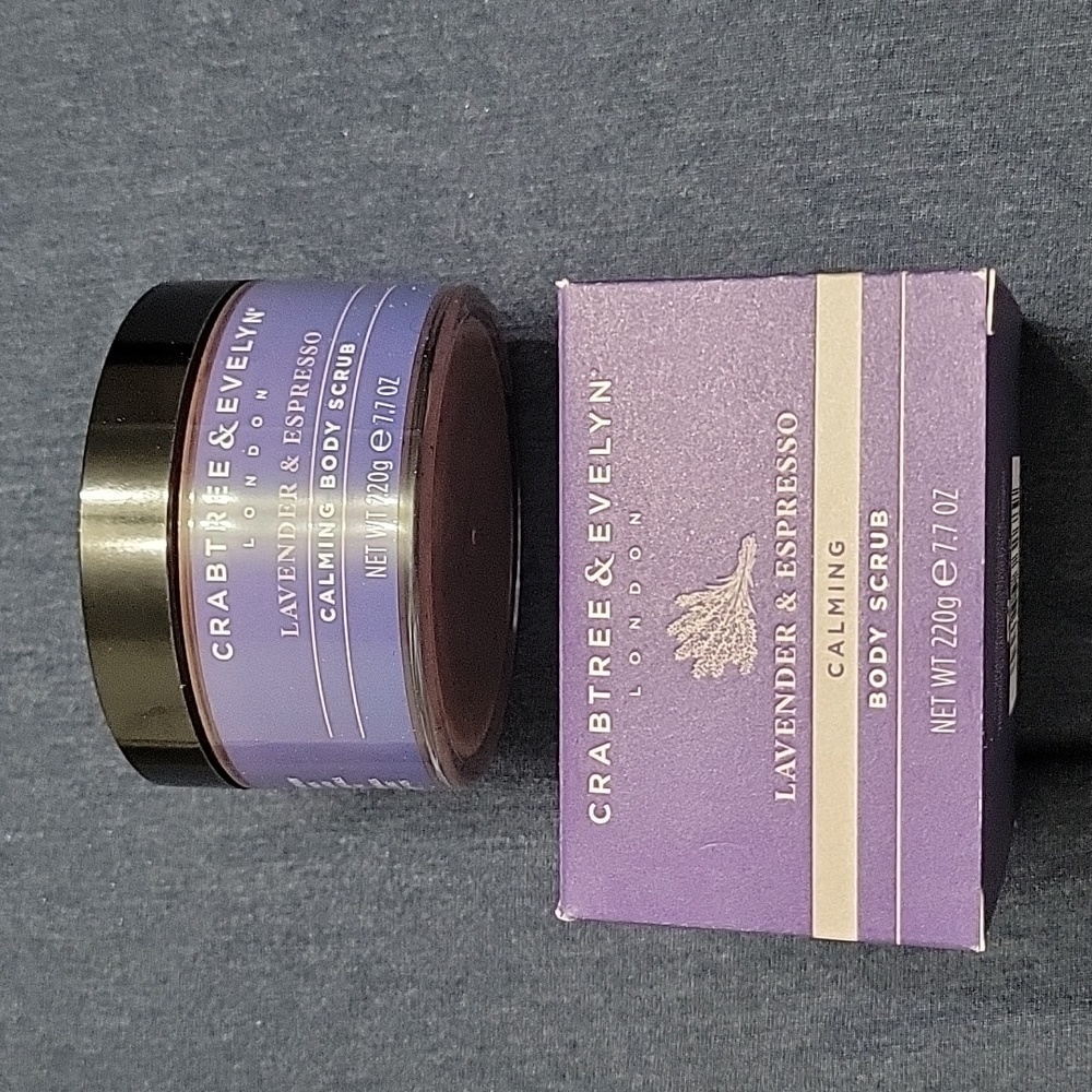 Brand New Seales Crabtree and Evelyn Lavender & Espresso Body Scrub